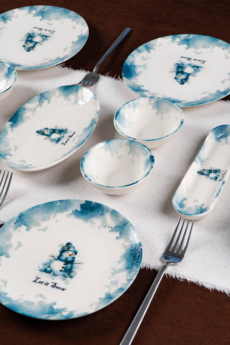 Hermia Set de desayuno Kardan Adam de 16 piezas en porcelana